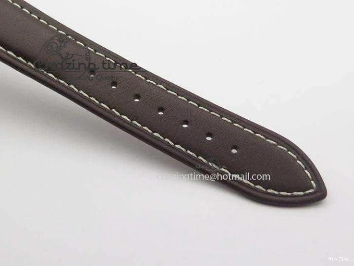 MiroTime 0505 Thermal Cellini Date YG Gold Sticks Dial On Brown Leather Strap A 3885